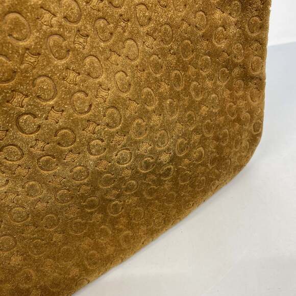 Celine Shoulder Bag C Macadam Suede Beige Women's - Picture 13 of 14